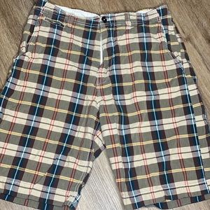 MEN’S AMERICAN EAGLE OUTFITTERS BROWN PLAID SHORTS! SIZE 32! GREAT CONDITION